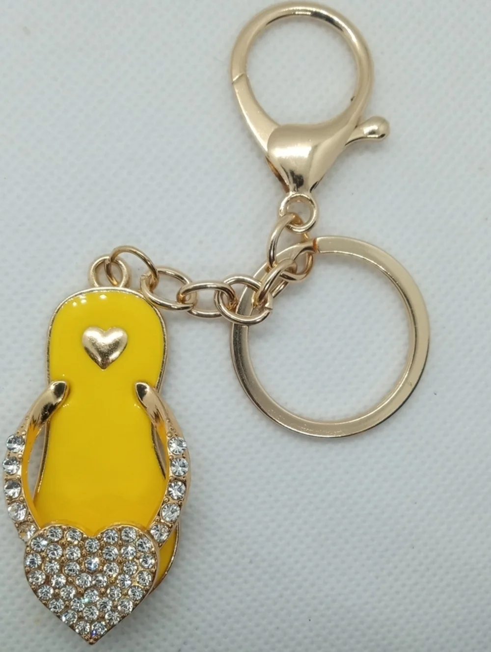 BEJEWELED FLIP-FLOP KEY/BAG CHAIN